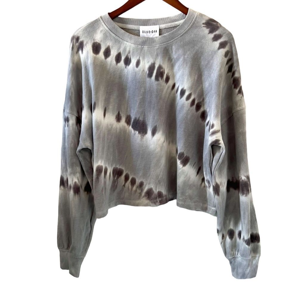 Olive & Oak NEW Tie Dye Crop Sweatshirt Size L